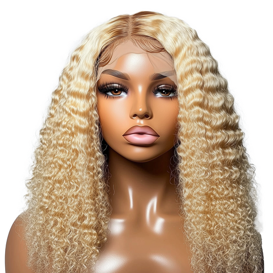 613 Blonde Deep Wave 180% Density